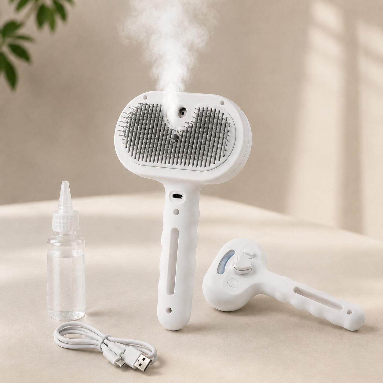 Cepillo vaporizador 3 en 1
