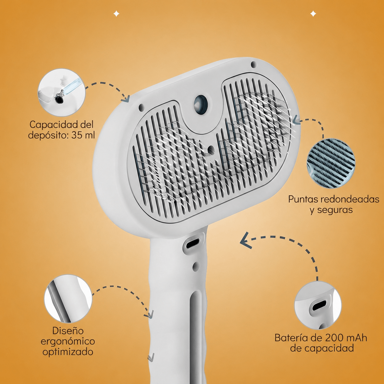 Cepillo Vaporizador 3 en 1 Profesional